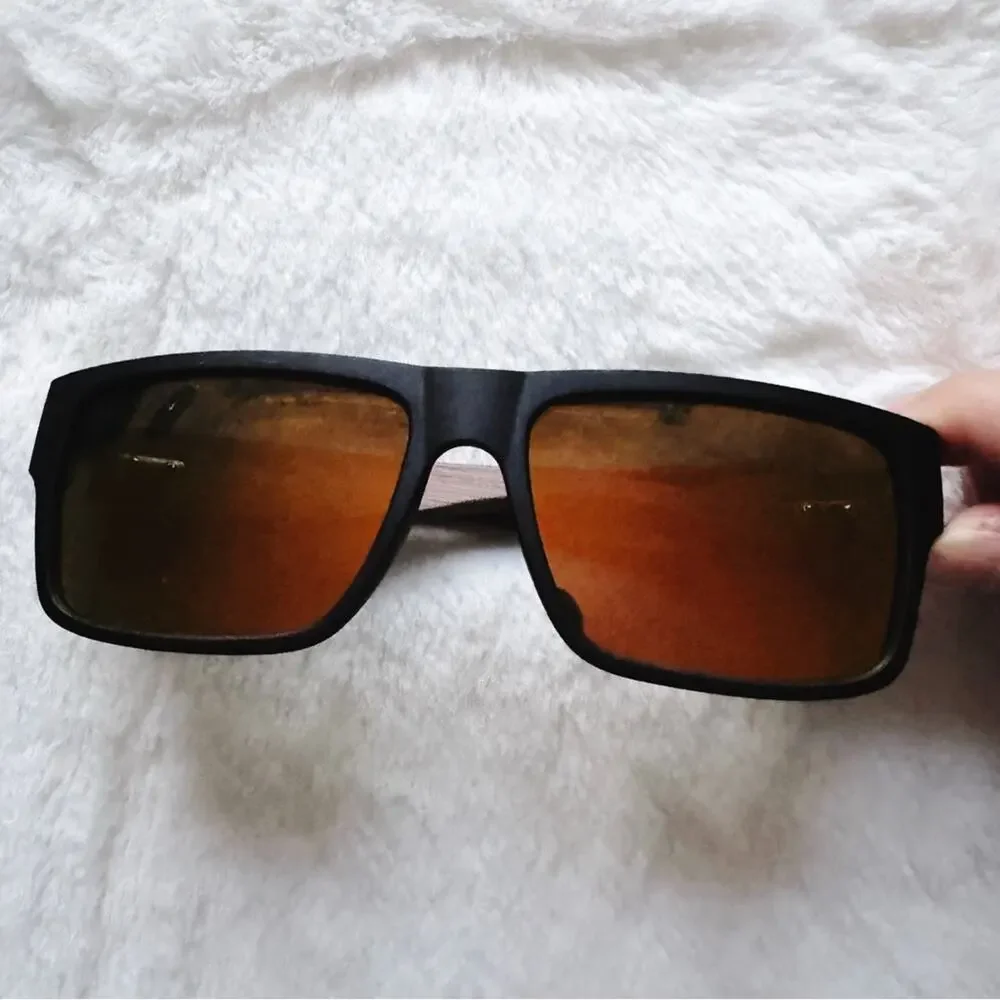 Juna Orange & Dark Wood Sunglasses